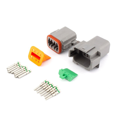 Deutsch DT 8 Way Kit GRY 2.0mm2 Contacts IP68 13A - Connector-Tech ALS