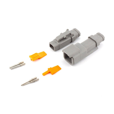 Deutsch DTM Heatshrink Kit 2 Way GRY 7.5A 0.5mm2 Contacts - Connector-Tech ALS
