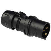 PCE CEE IEC 60309 CBL Plug 3 way BLK IP44/IP54 16A 230V Midnight
