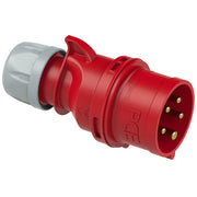 PCE CEE IEC 60309 CBL Plug 5 way RED IP44/IP54 16A 400V