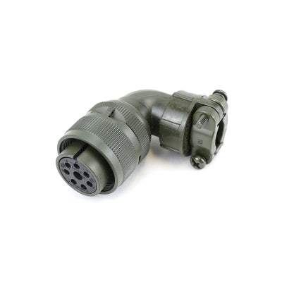 Yeonhab CBL Right Angle Plug 8 Way 7x#16, 1x#12 Socket-Contacts GRN Zn. 5015 13, 23A
