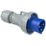 PCE CEE IEC 60309 CBL Plug 3 way BLU IP67 63A 230V