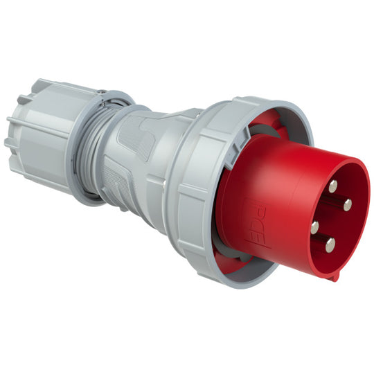 PCE CEE IEC 60309 CBL Plug 4 way RED IP67 125A 400V