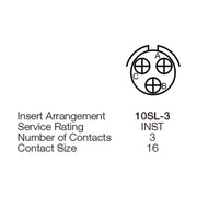Yeonhab CBL Plug 3 Way Socket-Contacts OLV MIL-DTL-5015 13A