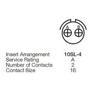 Yeonhab CBL Right Angle Plug 2 Way Socket-Contacts OLV MIL-DTL-5015 13A