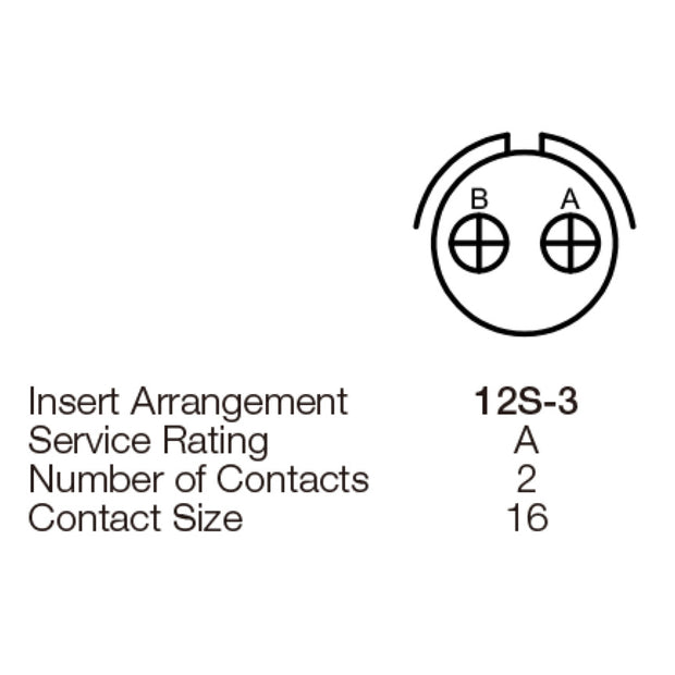 Yeonhab CBL Plug 2 Way Pin-Contacts OLV MIL-DTL-5015 13A