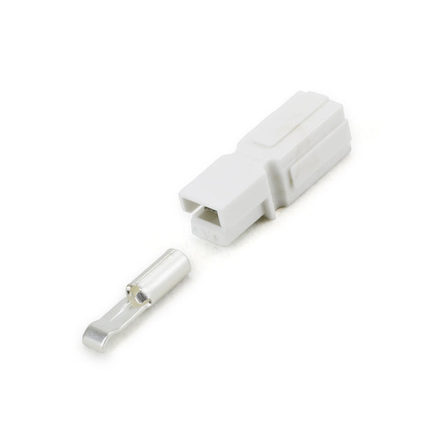 Anderson PP30 Plug Kit 1 Way WHT 30 Amp 12-16AWG Contact