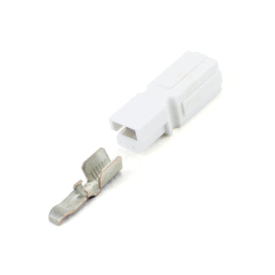 Anderson PP45 Plug Kit 1 Way WHT 45 Amp 10-14AWG Contact