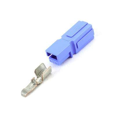 Anderson PP45 Plug Kit 1 Way BLU 45 Amp 10-14AWG Contact