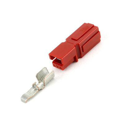 Anderson PP45 Plug Kit 1 Way RED 45 Amp 10-14AWG Contact
