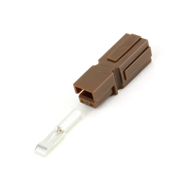 Anderson PP15 Plug Kit 1 Way BRN 15 Amp 16-20AWG Contact