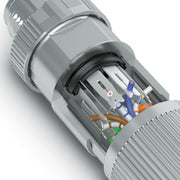Phoenix Contact M12-D CBL Plug 4-Way Straight ETHERNET CAT5 IDC 5-9.7mm HF