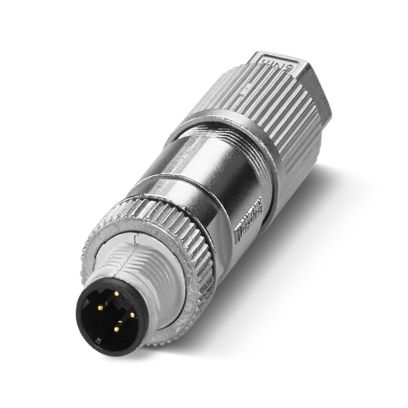 Phoenix Contact M12-D CBL Plug 4-Way Straight ETHERNET CAT5 IDC 5-9.7mm HF