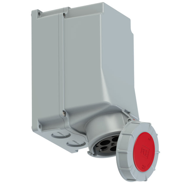 PCE CEE IEC 60309 Wall Socket Outlet 5 way RED IP67 125A 400V