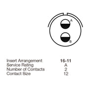 Yeonhab Box Receptacle 2 Way Socket-Contacts OLV MIL-DTL-5015 23A