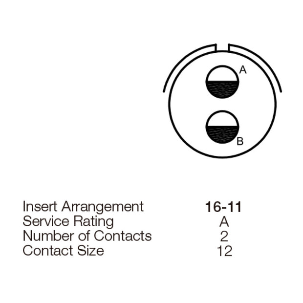 Yeonhab CBL Receptacle 2 Way Socket-Contacts OLV MIL-DTL-5015 23A