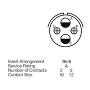 Yeonhab CBL Plug 4 Way Socket-Contacts OLV MIL-DTL-5015 13, 23A