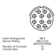 Yeonhab CBL Rec. 10 #16 Way Socket-Contacts OLV 5015 13A