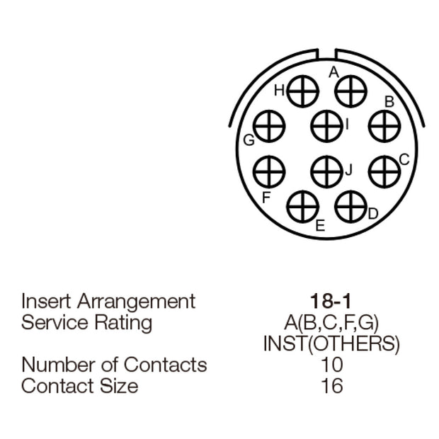 Yeonhab CBL Rec. 10 #16 Way Socket-Contacts OLV 5015 13A
