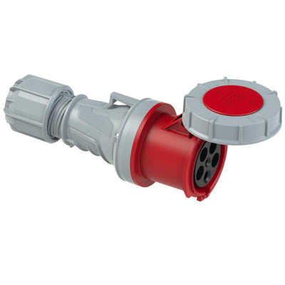 PCE CEE IEC 60309 CBL Ext. Socket 5 way RED IP67 63A 400V