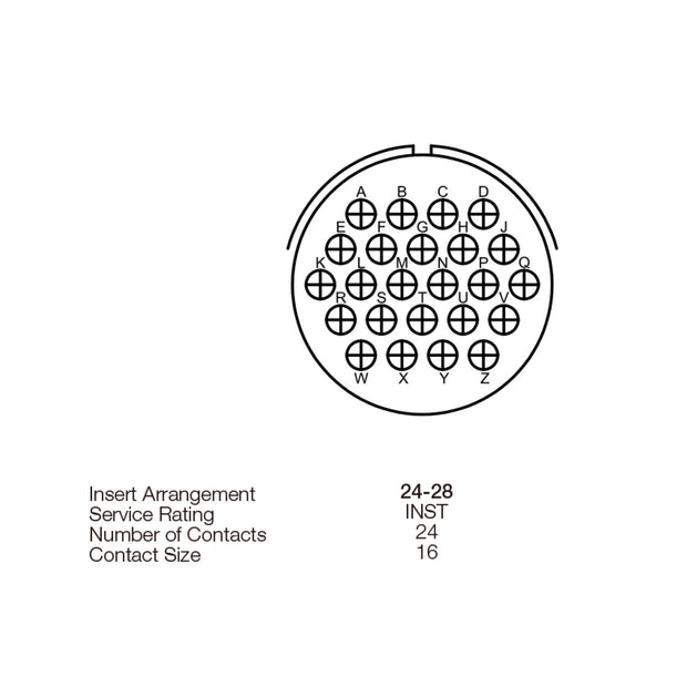 Yeonhab Box Receptacle 24 Way Socket-Contacts OLV MIL-DTL-5015 13A