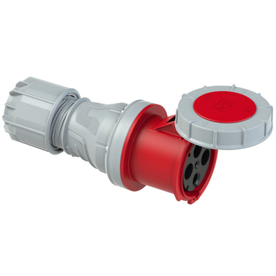 PCE CEE IEC 60309 CBL Ext. Socket 4 way RED IP67 125A 400V