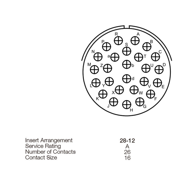 Yeonhab Box Receptacle 26 Way Pin-Contacts OLV MIL-DTL-5015 13A