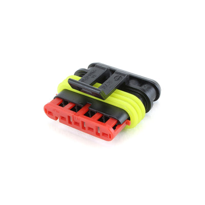 TE AMP Superseal 1.5 5 Way Plug 14A A-Key IP67