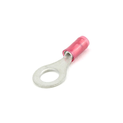 TE AMP PIDG Series Insulated Ring Tongue Terminal M6 22-16AWG RED