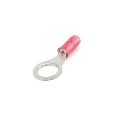 TE AMP PIDG Series Insulated Ring Tongue Terminal M8 22-16AWG RED