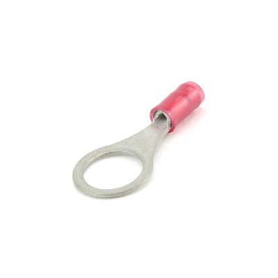 TE AMP PIDG Series Insulated Ring Tongue Terminal M10 22-16AWG RED