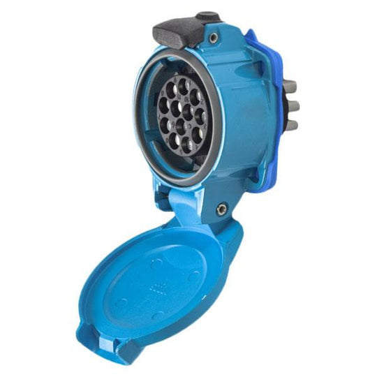Marechal PN12C Socket Outlet 12 Way Socket-Contacts BLU GRP IP66 16A 480V