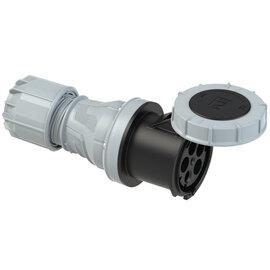 PCE CEE IEC 60309 CBL Ext. Socket 5 way BLK IP67 125A 500V