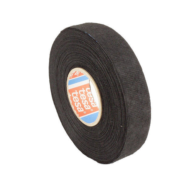 TESA Fleece Tape Noise Damping PET 105°C 19mm 25m Roll BLK