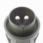 Elke NATO Plug 2 Pole Male Contacts 35mm2 OLV GRN with Screw Ring