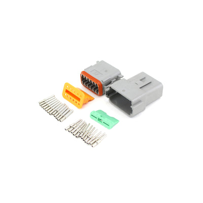 Deutsch DT 12 Way Kit GRY 0.5-1.5mm2 Contacts