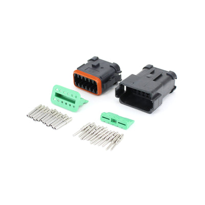 Deutsch DT 12 Way CAT Kit BLK 0.5-1.5mm2 Contacts