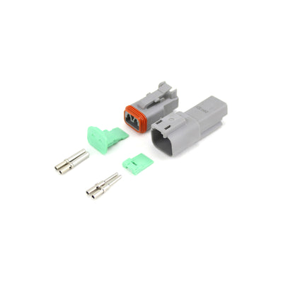 Deutsch DT 2 Way Kit GRY 0.5-1.5mm2 Contacts