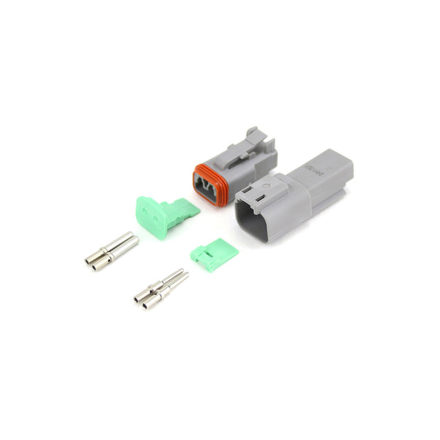 Deutsch DT 2 Way Kit GRY 0.5-1.5mm2 Contacts