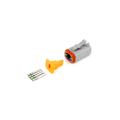 Deutsch DT 4 Way Half Kit Plug GRY 1.0-2.0mm2 Socket Contacts