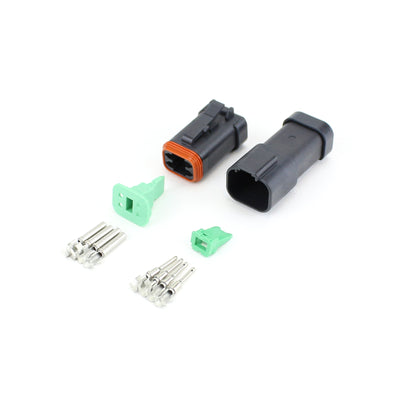 Deutsch DT 4 Way CAT Kit BLK 0.75-2.0mm2 S&F Contacts