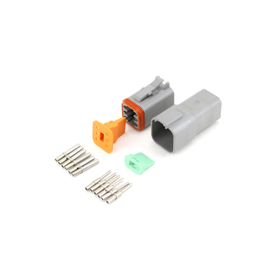 Deutsch DT 6 Way Kit GRY 0.5-1.5mm2 Contacts
