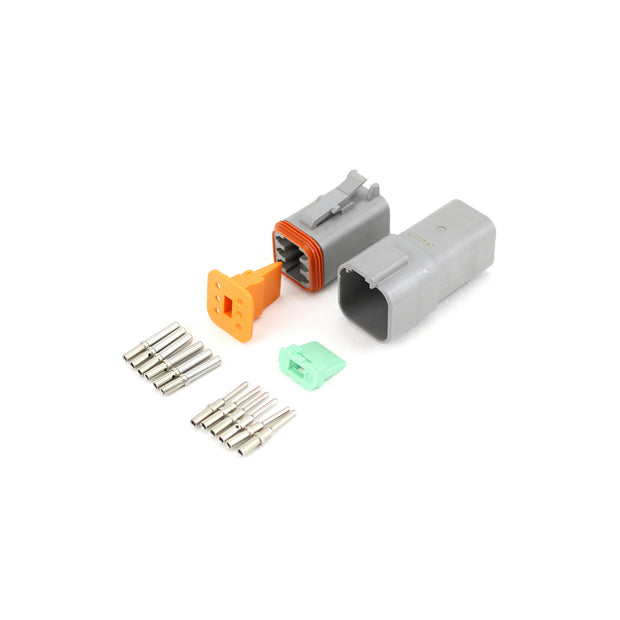 Deutsch DT 6 Way Kit GRY 0.5-1.5mm2 Contacts