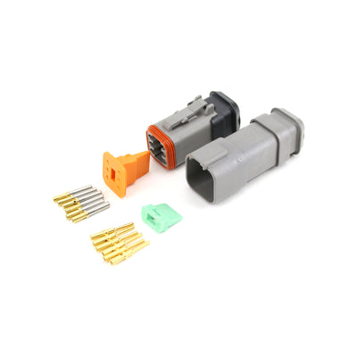 Deutsch DT 6 Way Heatshrink Kit GRY 0.5-1.5mm2 GLD Contacts
