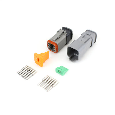 Deutsch DT 6 Way Heatshrink Kit GRY 0.5-1.5mm2 Contacts