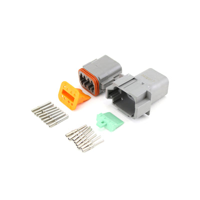 Deutsch DT 8 Way Kit GRY 0.5-1.5mm2 Contacts