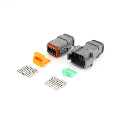 Deutsch DT 8 Way Heatshrink Kit GRY 0.5-1.5mm2 Contacts