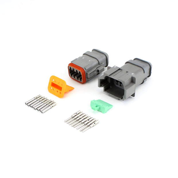 Deutsch DT 8 Way Heatshrink Kit GRY 0.5-1.5mm2 Contacts