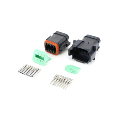 Deutsch DT 8 Way CAT Kit BLK 0.5-1.5mm2 Contacts