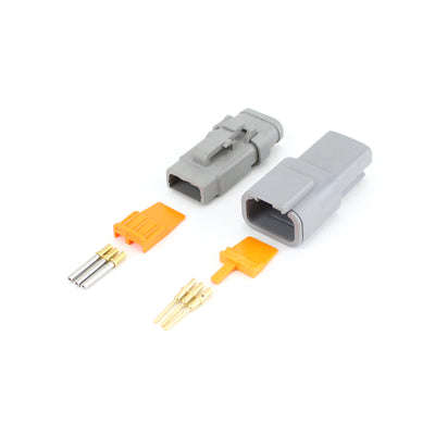 Deutsch DTM 3 Way Heatshrink Kit GRY 0.2-0.5mm2 GLD Contacts